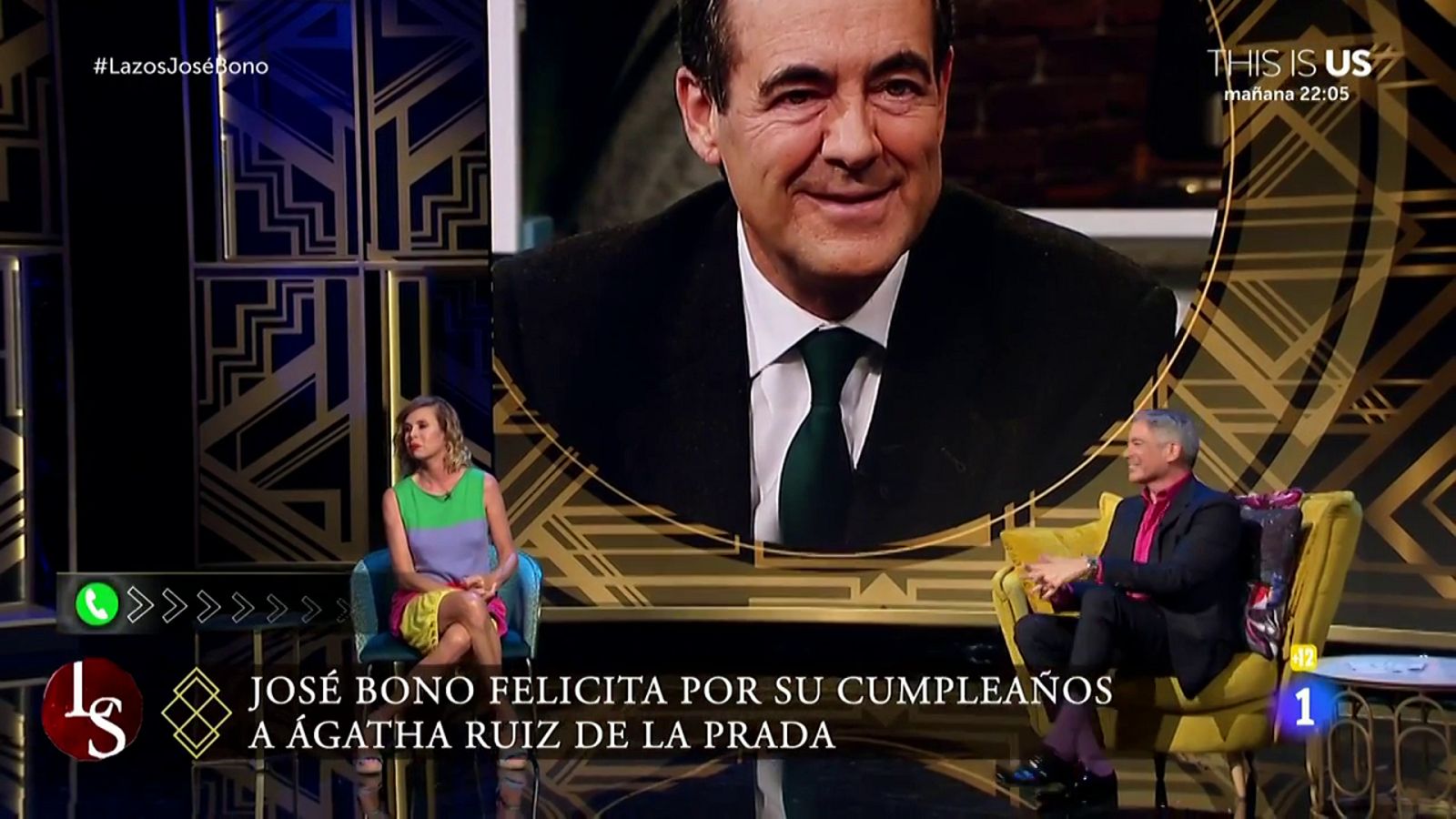 José Bono llama para felicitar a Ágatha Ruiz de la Prada