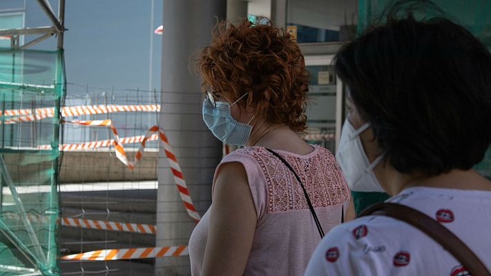 Telediario 1 - Aragón registra la tasa de contagios más alta de España