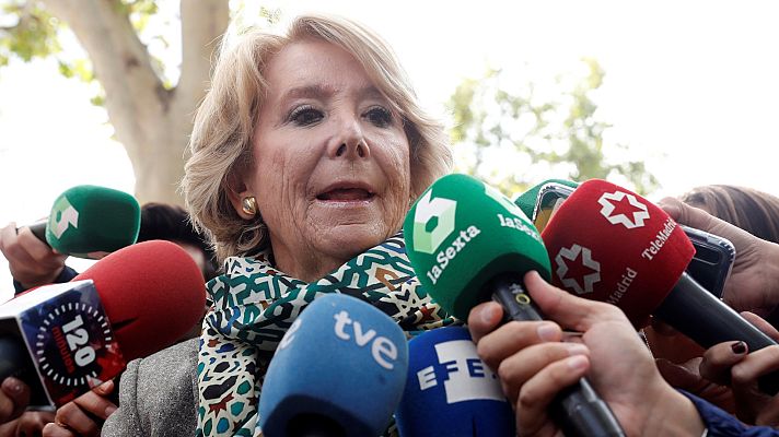 Telediario 1 - Caso Púnica: Varios testigos incriminan a Esperanza Aguirre