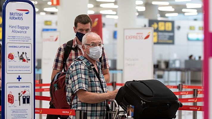 Telediario 1 - La cuarentena británica hunde al sector turístico español