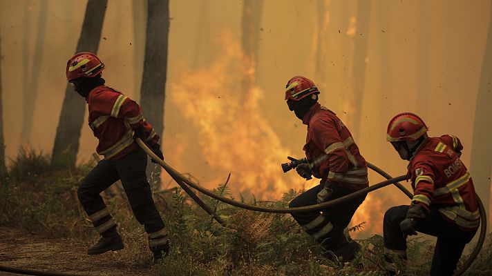 Telediario 1 - Controlado el peor incendio en Portugal en lo que va de verano