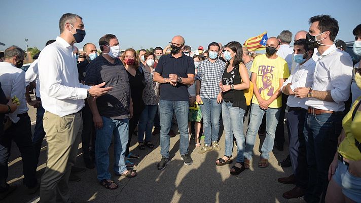Telediario 1 - Entran en prisión los cinco condenados por el 'procés' a los que la juez suspendió el tercer grado