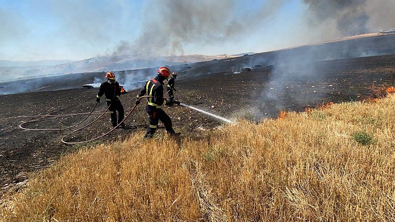 Controlado el incendio entre Guadalajara y Madrid