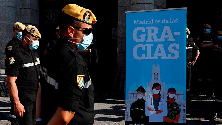 Telediario 1 - La Unidad Militar de Emergencias se prepara para una eventual segunda ola de coronavirus