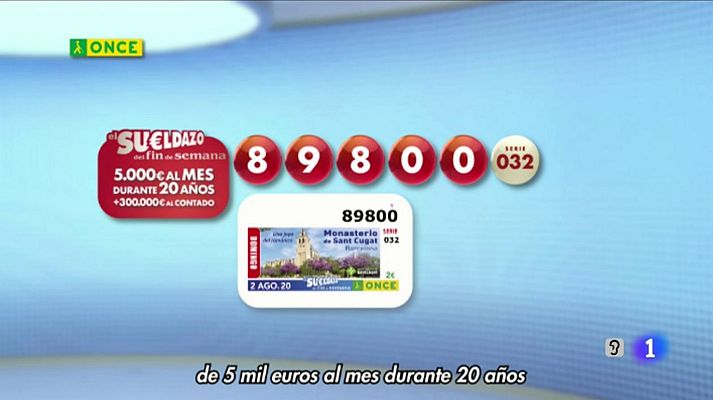 Sorteos ONCE - Sorteo ONCE - 02/08/20