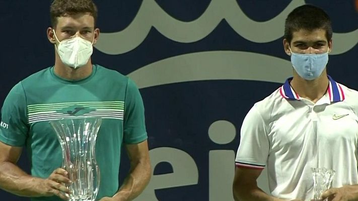 Tenis - Pablo Carreño pasa por encima de la promesa del tenis español, Carlos Alcaraz