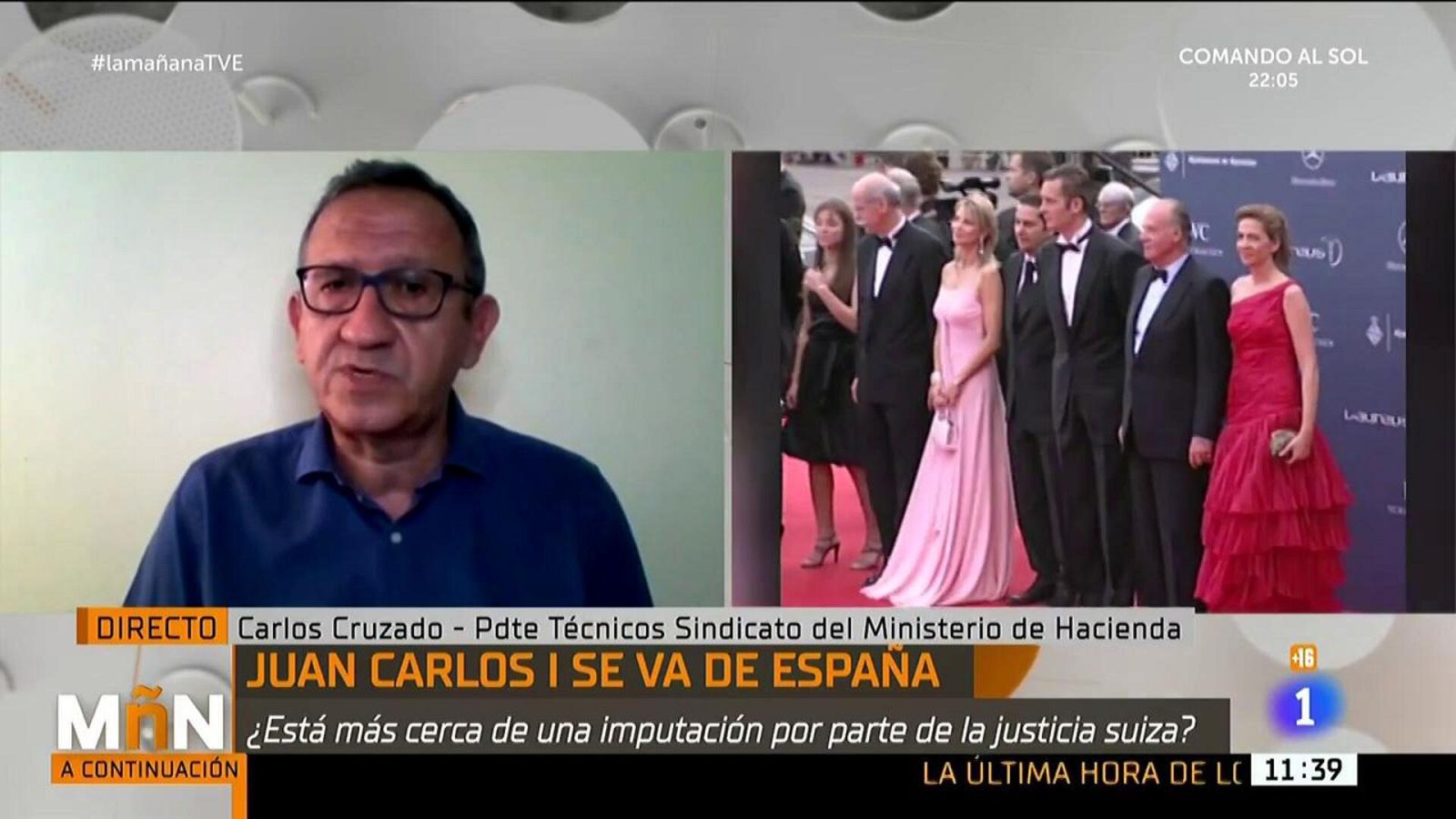 La Mañana -  Presidente del Sindicato de Haciendo habla sobre el futuro del rey emérito