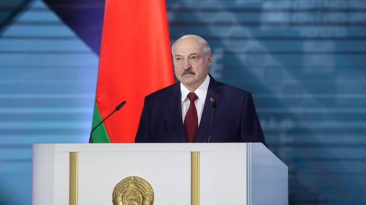Telediario 1 - Lukashenko, contra la oposición y Rusia