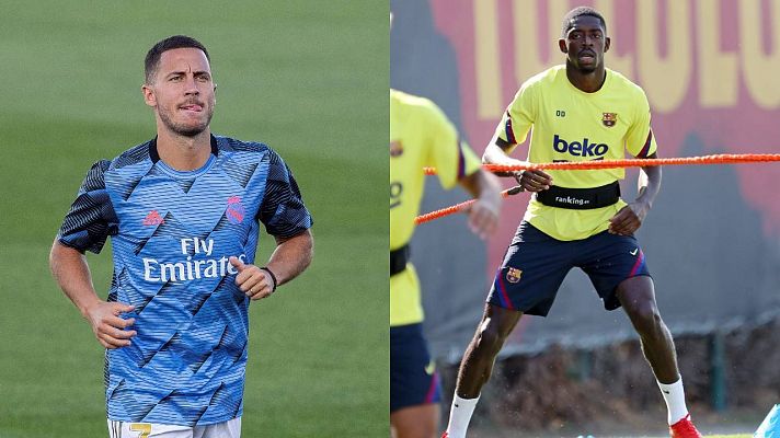 Telediario 1 - Hazard sigue apurando para estar ante el City y Dembelé vuelve a entrenar con el grupo
