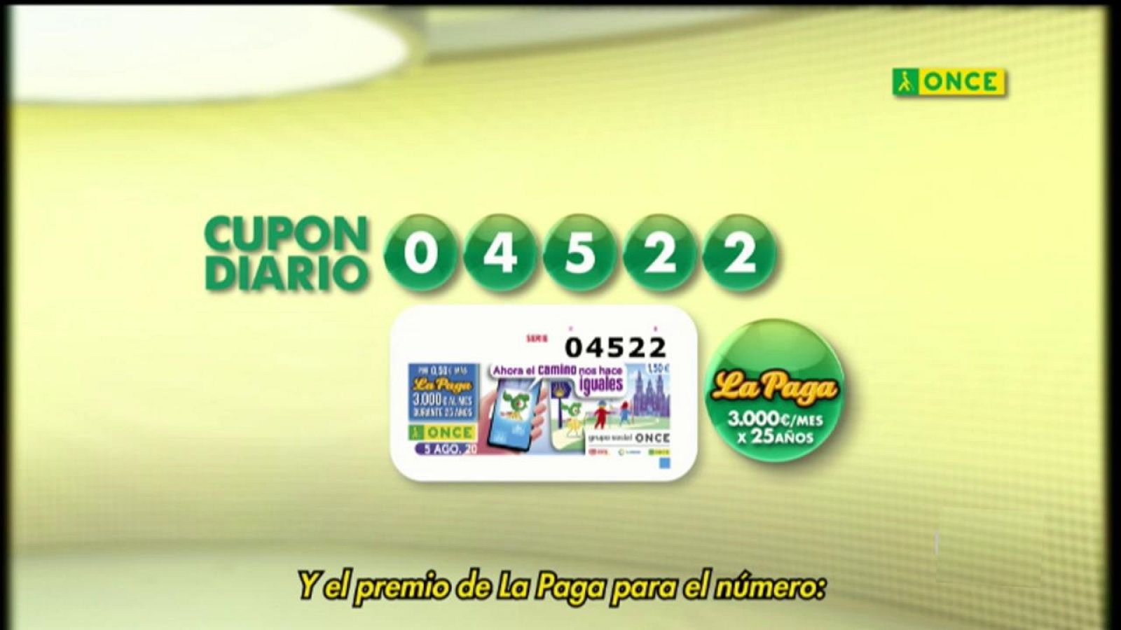 Sorteo ONCE - 05/08/20 - ver ahora