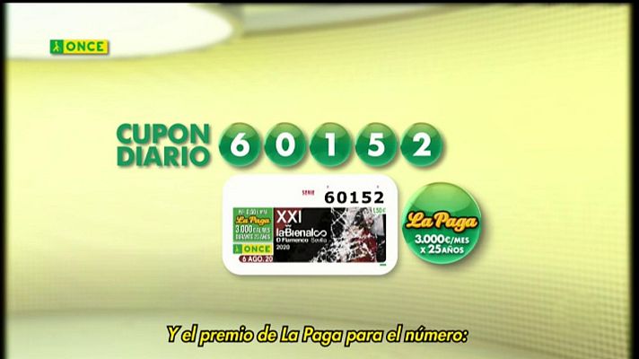 Sorteos ONCE - Sorteo ONCE - 06/08/20