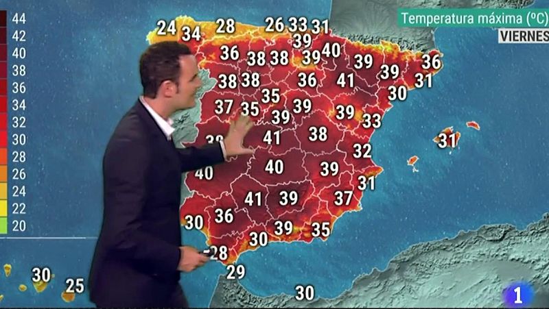 Intenso calor en gran parte del interior peninsular