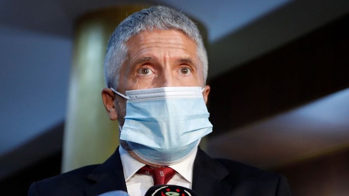 Telediario 1 - Grande-Marlaska dice que la seguridad de Juan Carlos I "concierne al Estado español"