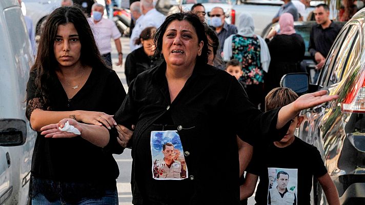 Telediario 1 - Beirut despide a los muertos en la explosión del puerto