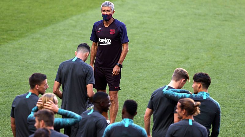 Setién: "Lewandowski no está a la altura de Leo" | Ver