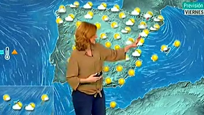 El tiempo - Fuertes tormentas en el Pirineo oriental y bajo Ebro con temperaturas en ascenso