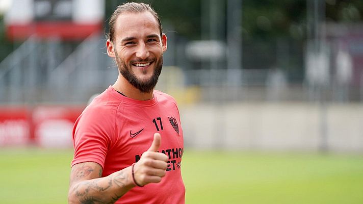 Telediario 1 - El Sevilla recibe a Gudelj, totalmente recuperado de coronavirus