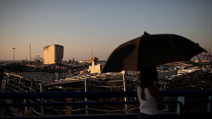 Telediario 1 - Unicef calcula que 100.000 niños han resultado afectados por la explosión del puerto de Beirut