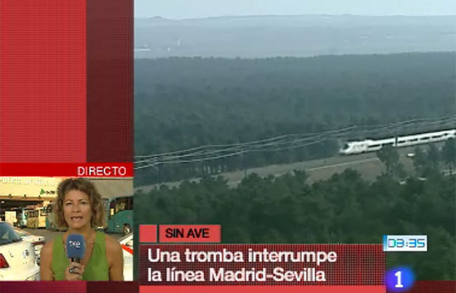 La fuerte lluvia caída en Madrid y Toledo deja sin servicio la línea  del AVE Madrid-Sevilla | Ver