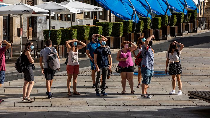 Telediario 1 - Los contagios continúan creciendo durante el fin de semana