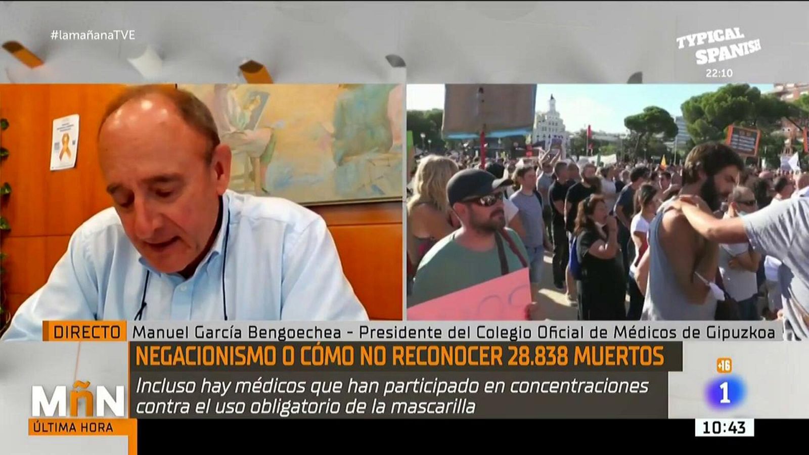 La Mañana -  Manuel García Bengochea: "El virus no está inventado, no hay más que ver los muertos que tenemos a nuestras espaldas"