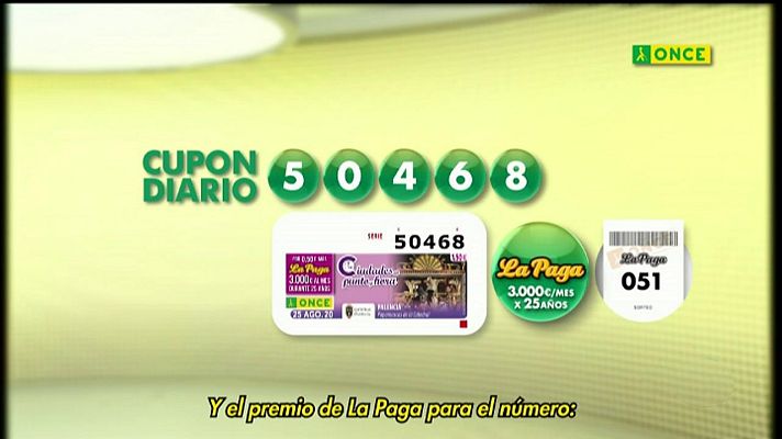 Sorteos ONCE - Sorteo ONCE - 25/08/20