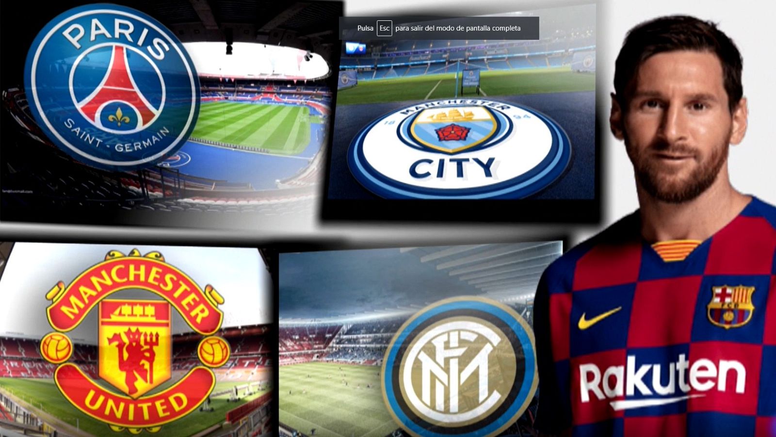 Los cinco posibles destinos de Messi