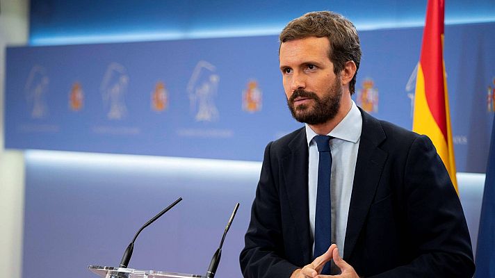 Telediario 1 - El PP descarta negociar los Presupuestos con Podemos en el Gobierno