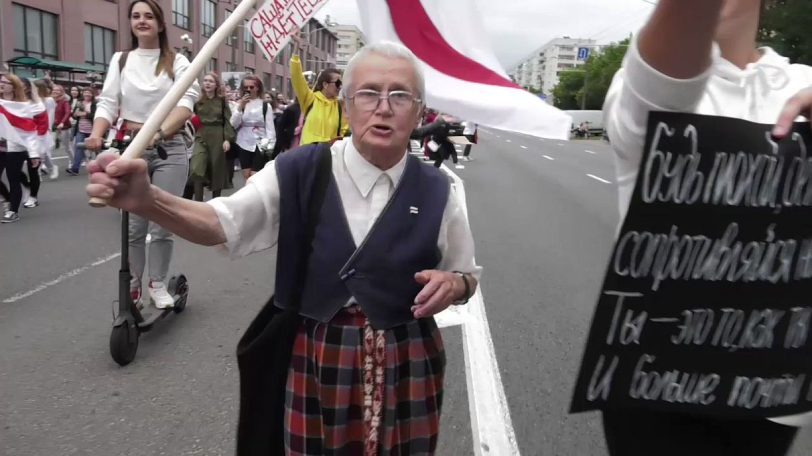 Continúan las manifestaciones en Minsk para pedir la dimisión de Lukashenko