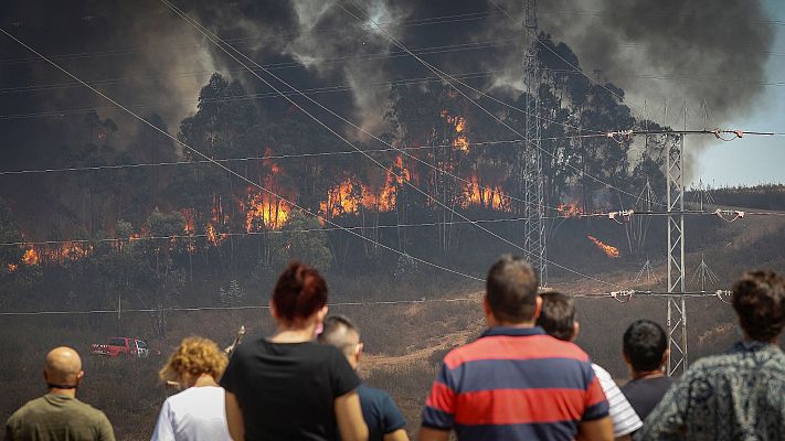 Telediario 1 - El incendio de Huelva sigue sin control
