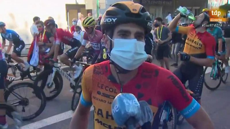 Tour 2020 | Mikel Landa: "El golpe fue donde me fisuré las costillas. Por suerte no ha sido nada"