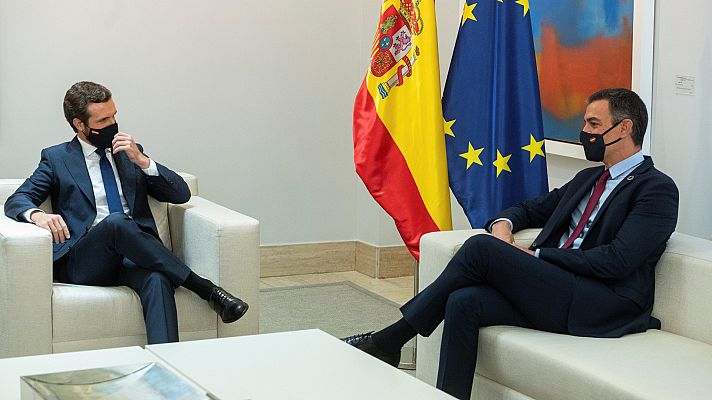 Informativo 24h - Casado anuncia, tras reunirse con Sánchez, que no hay acuerdo en los Presupuestos: "No puede ser un trágala"