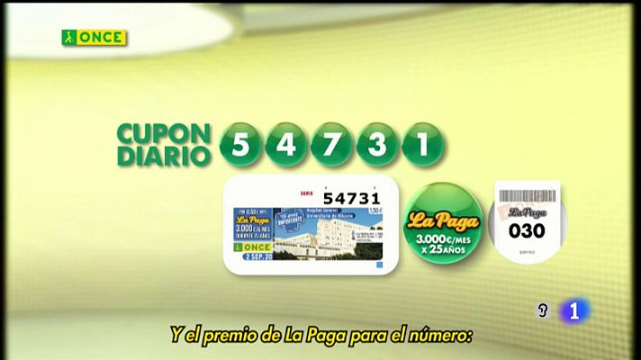 Sorteos ONCE - Sorteo ONCE - 02/09/20