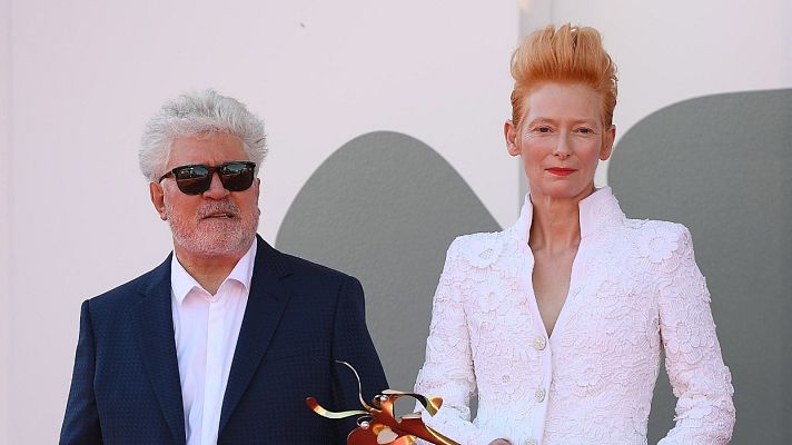 Telediario 1 - Pedro Almodóvar y Tilda Swinton, un encuentro de cine y fe