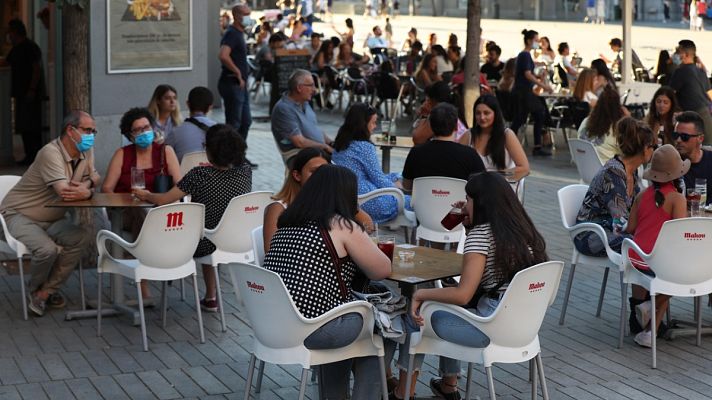 Telediario 1 - España supera el medio millón de contagios tras los últimos datos de Cataluña y País Vasco