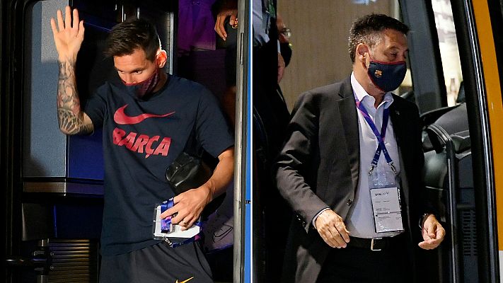 Telediario 1 - El mensaje que lanza Messi, el club le retiene en contra de su voluntad