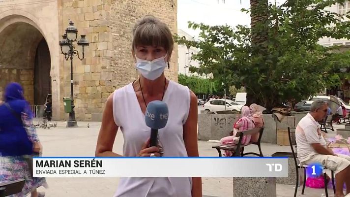 Telediario 1 - Segunda jornada de la visita oficial a Túnez de la ministra de Asuntos exteriores, Arantxa Gonzalez Laya