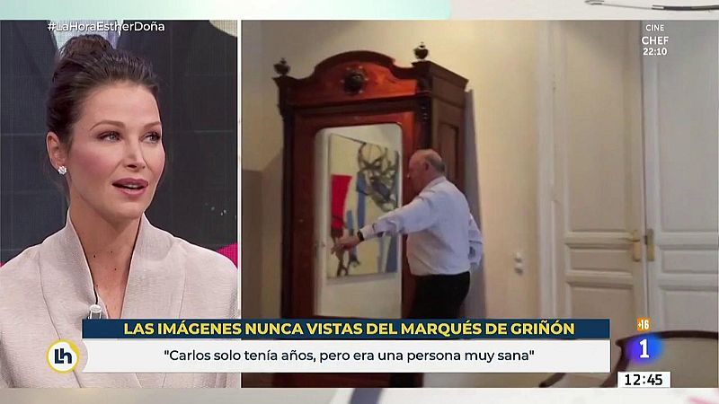 La prumera entrevista de Esther Doña en televisión e imágenes exclusivas del Marqués - La hora de La 1 | Ver