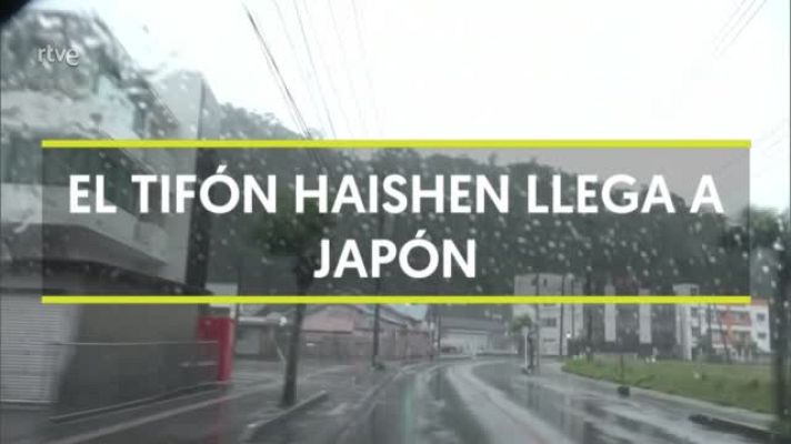 Modo Digital - El tifón Haisen golpea la costa suroeste de Japón y obliga a evacuar a más de 42.000 personas