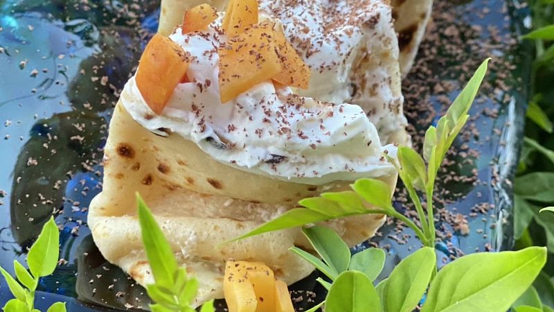 Receta de crepes de melocot�n | Ver