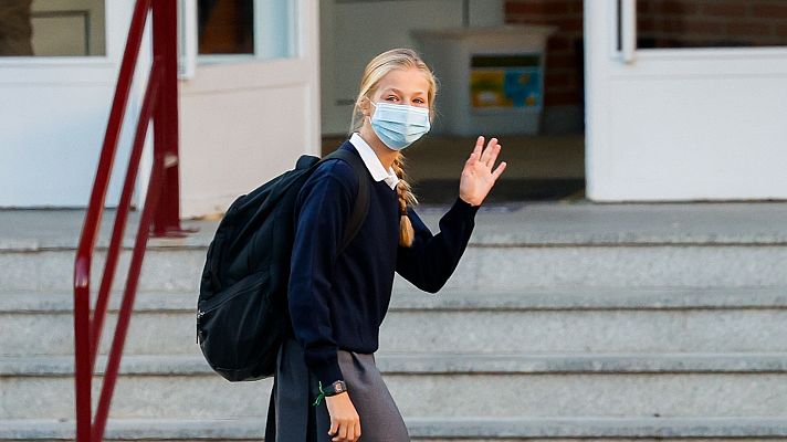 La hora de La 1 - Las imágenes de la vuelta al cole de la Princesa Leonor