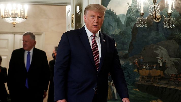 Telediario 1 - Trump minimizó la gravedad de la COVID-19