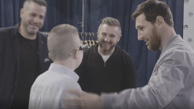 La emoción de ver a Messi por primera vez