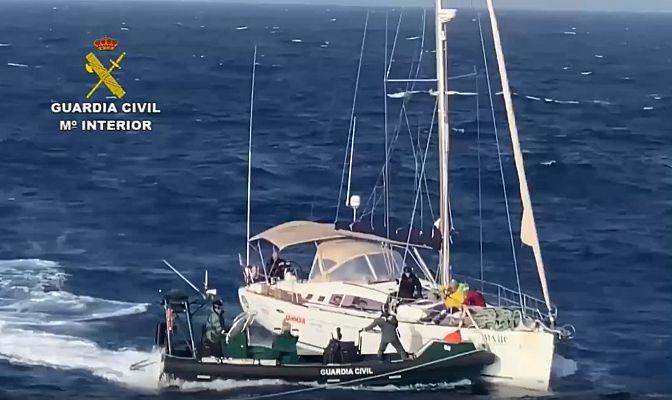 Telediario 1 - La ruta marítima africana del narcotráfico