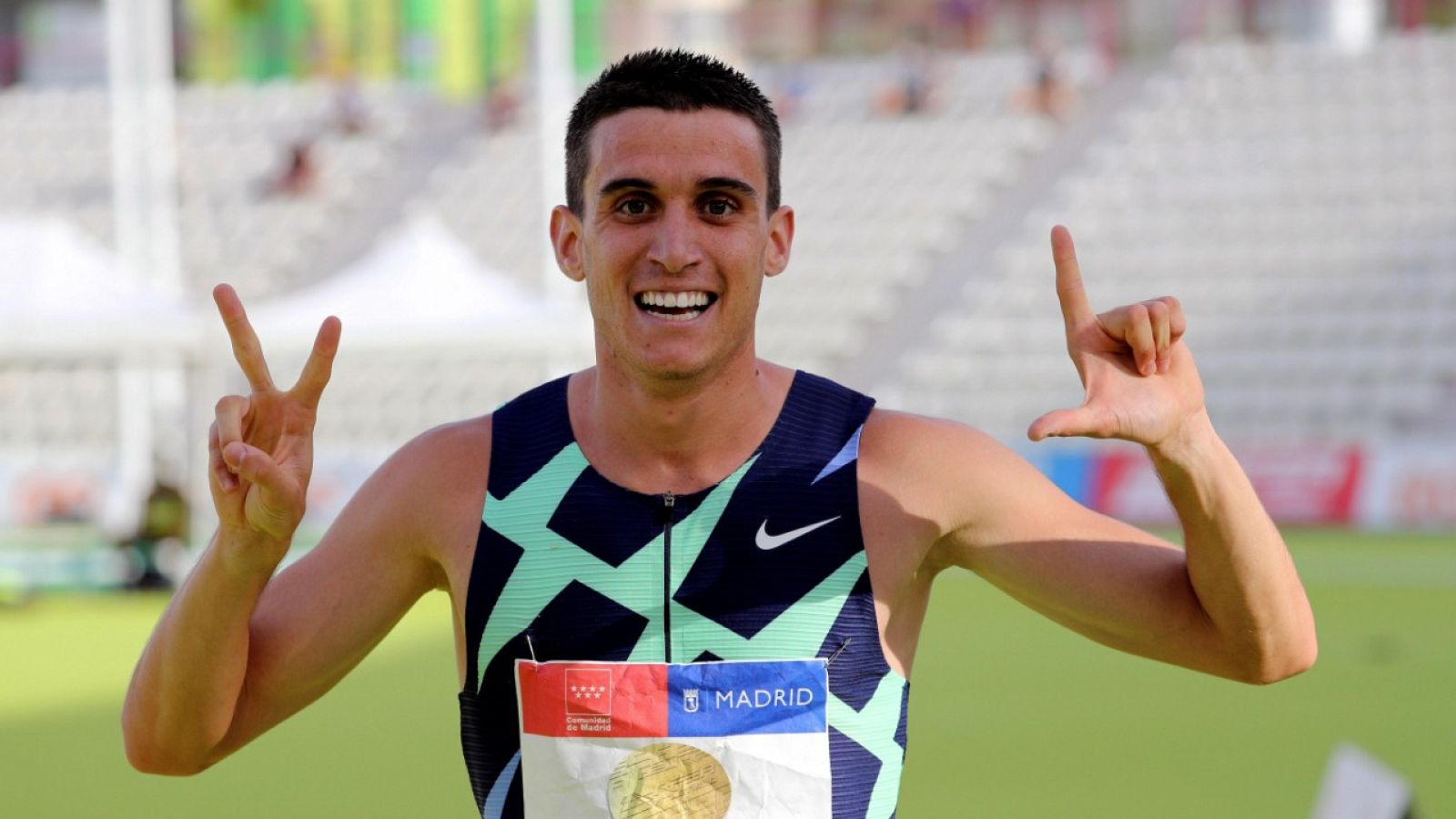 Mariano García, campeón de España de 800m