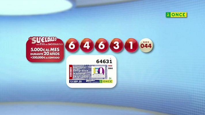 Sorteos ONCE - Sorteo ONCE - 13/09/20