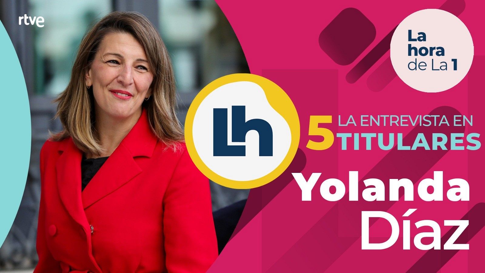 La entrevista a Yolanda Díaz en 'La Hora de la 1' en cinco titulares