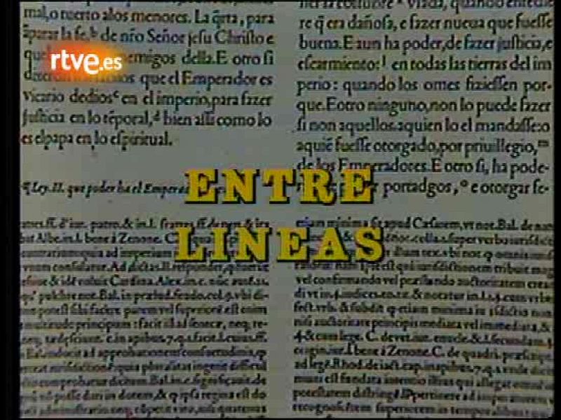 Programa de la revista literaria 'Entre líneas' emitido en 1988 - Escritores en el Archivo de RTVE | Ver