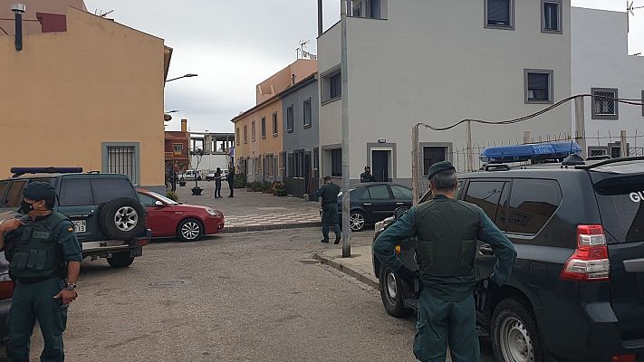 Telediario 1 - La violencia de los narcos contra las fuerzas policiales en el Campo de Gibraltar