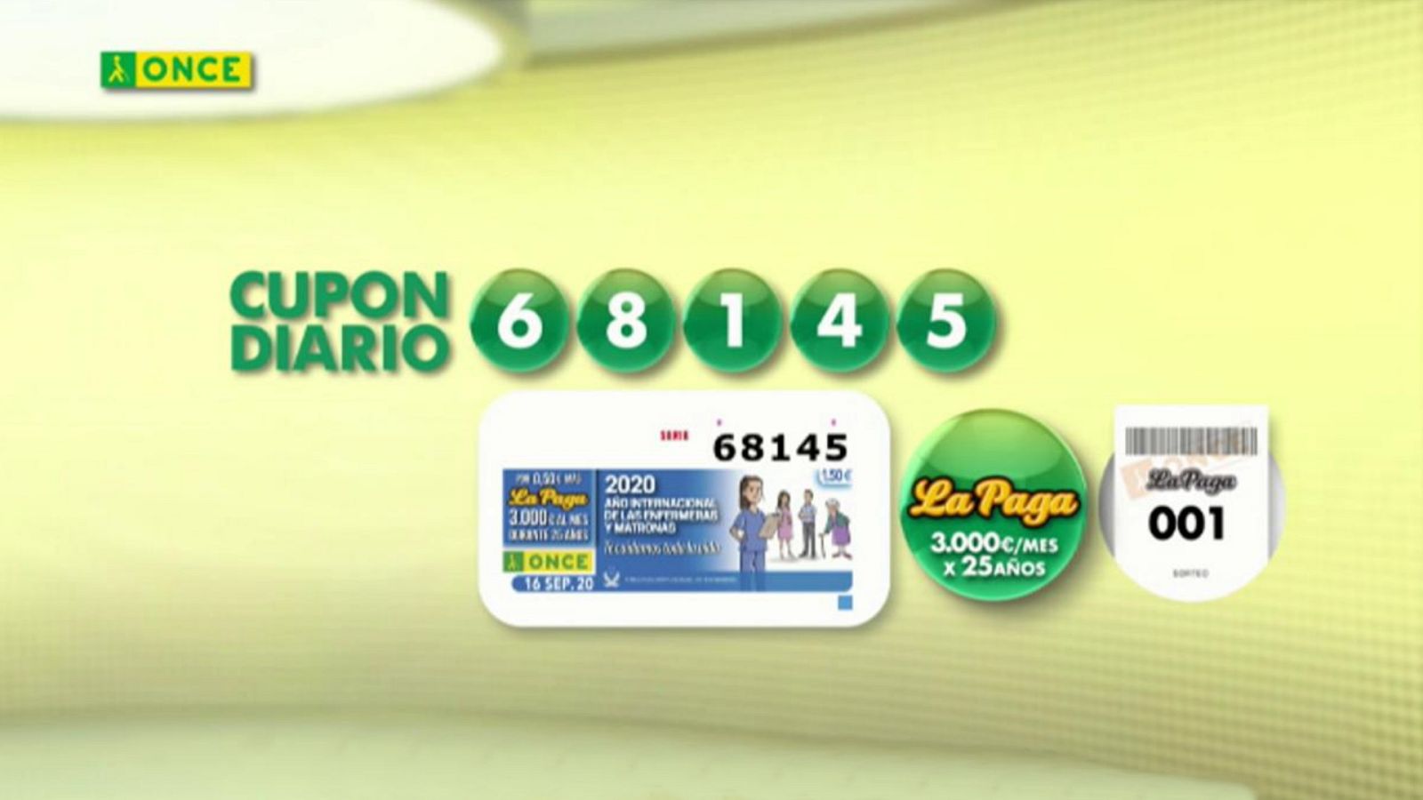 Sorteo ONCE - 16/09/20 - ver ahora